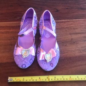 Rapunzel Tangled Disney Princess Dress Up Formal Wedge Sandals Shoes , Size 2/3